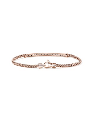 背面 - 点击放大 - JOHN HARDY - JH Essentials Diamond Pavé 14K Rose Gold Bracelet — Size US