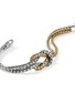 正面 -点击放大 - JOHN HARDY - Love Knot 14K Gold Sterling Silver Double Row Bracelet — Size UM