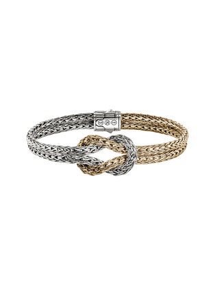 首图 - 点击放大 - JOHN HARDY - Love Knot 14K Gold Sterling Silver Double Row Bracelet — Size UM