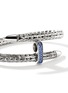 细节 - 点击放大 - JOHN HARDY - Spear Blue Sapphire Sterling Silver Bypass Flex Cuff — Size S