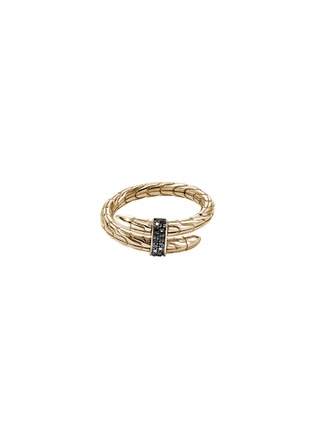 首图 - 点击放大 - JOHN HARDY - Spear Black Diamond Pavé 14K Gold Wrap Ring — Size 8