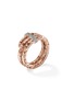 细节 - 点击放大 - JOHN HARDY - Spear Diamond Pavé 14K Rose Gold Double Wrap Ring — Size 7