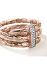 细节 - 点击放大 - JOHN HARDY - Spear Diamond Pavé 14K Rose Gold Double Wrap Ring — Size 7