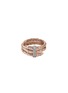 首图 - 点击放大 - JOHN HARDY - Spear Diamond Pavé 14K Rose Gold Double Wrap Ring — Size 7