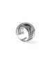 细节 - 点击放大 - JOHN HARDY - JH Essentials Diamond Pavé Sterling Silver Crossover Ring — Size 7