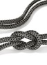  - JOHN HARDY - Love Knot Sterling Silver Black Rhodium Extra Small Chain Necklace — Size 16