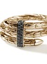 细节 - 点击放大 - JOHN HARDY - Spear Black Diamond Pavé 14K Gold Double Wrap Ring — Size 7