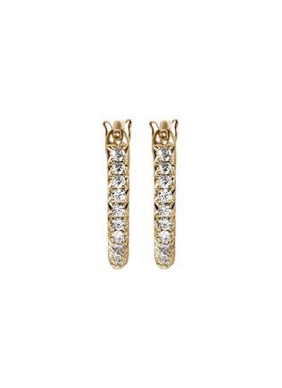 首图 - 点击放大 - JOHN HARDY - JH Essentials Diamond Pavé 14K Gold Hoop Earrings