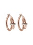 首图 - 点击放大 - JOHN HARDY - Spear Diamond Pavé 14K Rose Gold Hoop Earrings