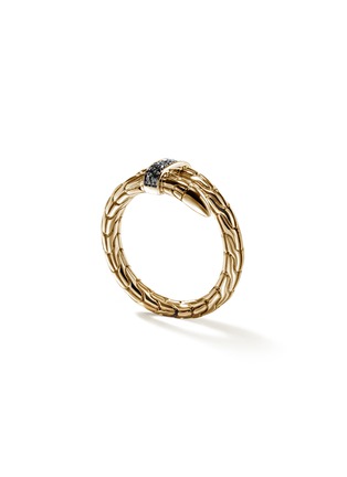 细节 - 点击放大 - JOHN HARDY - Spear Black Diamond Pavé 14K Gold Wrap Ring — Size 7