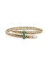 首图 - 点击放大 - JOHN HARDY - Spear Emerald 14K Gold Bypass Flex Cuff — Size S