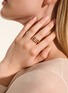  - JOHN HARDY - Spear Diamond Pavé 14K Rose Gold Double Wrap Ring — Size 8