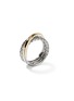 细节 - 点击放大 - JOHN HARDY - JH Essentials 14K Gold Sterling Silver Crossover Ring — Size 6