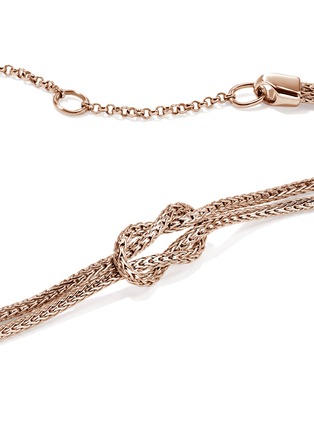  - JOHN HARDY - Love Knot 14K Rose Gold Chain Necklace — Size 16-18