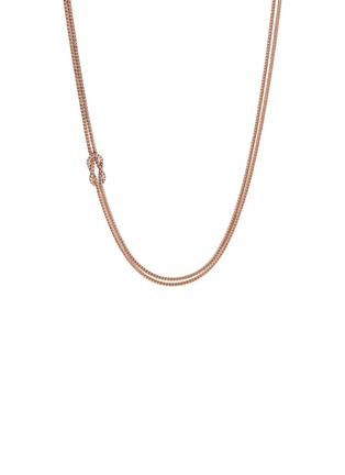 首图 - 点击放大 - JOHN HARDY - Love Knot 14K Rose Gold Chain Necklace — Size 16-18