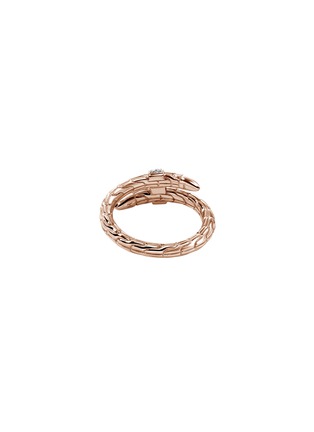 背面 - 点击放大 - JOHN HARDY - Spear Pavé 14K Rose Gold Wrap Ring — Size 7