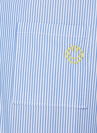  - JOSHUA’S - Smiley Motif Pocket Striped Cotton Shirt