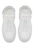 细节 - 点击放大 - JIMMY CHOO - Diamond Maxi Crystal Leather Women's Sneakers