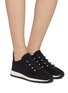 模特儿示范图 - 点击放大 - JIMMY CHOO - Veles Women's Sneakers