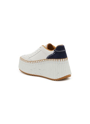  - CHLOÉ - Nama Platformed Leather Sneakers