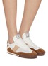 模特儿示范图 - 点击放大 - CHLOÉ - Chloe Kick Mesh Leather Sneakers