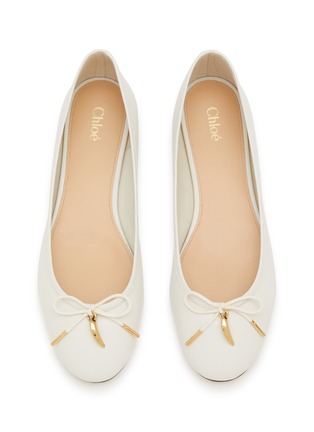 细节 - 点击放大 - CHLOÉ - Iris Leather Ballerina Flats