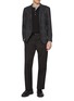 模特儿示范图 - 点击放大 - TOMORROWLAND - Single Breasted Wool Cotton Jacquard Blazer