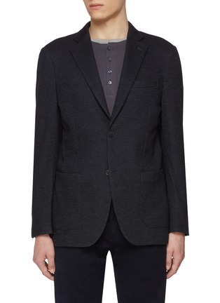 首图 - 点击放大 - TOMORROWLAND - Single Breasted Wool Cotton Jackquard Blazer