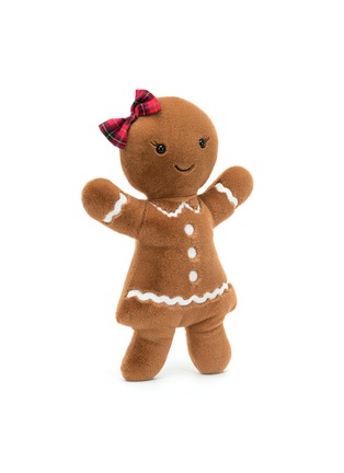 细节 - 点击放大 - JELLYCAT - Christmas 2024 Large Festive Folly Gingerbread Ruby