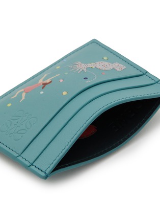 细节 - 点击放大 - LOEWE - X Suna Fujita Deep Sea Plain Leather Cardholder