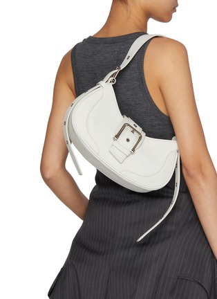 模特儿示范图 - 点击放大 - OSOI - Leather Hobo Brocle Bag