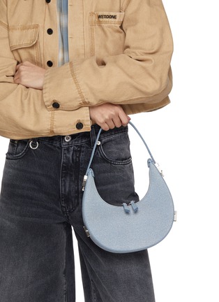 模特儿示范图 - 点击放大 - OSOI - Mini Toni Denim Hobo Bag