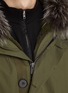  - YVES SALOMON - Fur Hood Padded Parka Coat