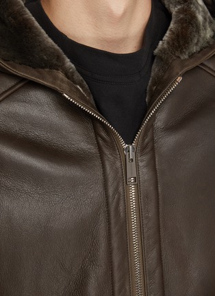  - YVES SALOMON - Hooded Shearling Jacket