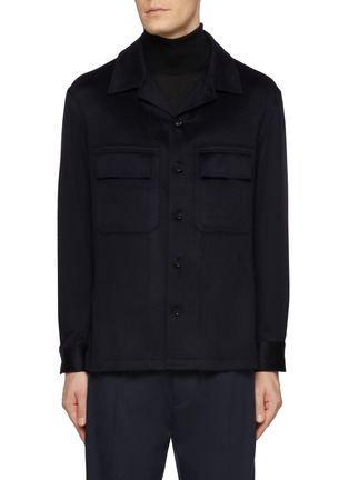 首图 - 点击放大 - ZEGNA - Oasi Flap Pocket Cashmere Shirt Jacket
