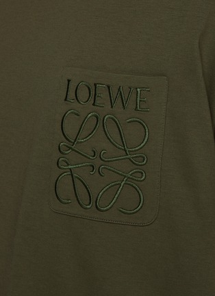  - LOEWE - 纯棉 ANAGRAM 刺绣 T 恤