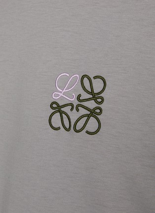  - LOEWE - Embroidered Two-Toned Anagram Cotton T-Shirt