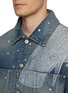 细节 - 点击放大 - LOEWE - Detachable Shearling Collar Printed Denim Jacket