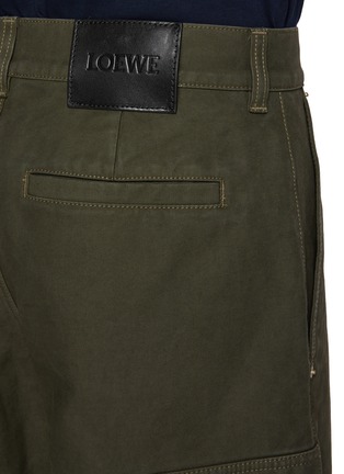  - LOEWE - Logo Patch Cotton Cargo Pants