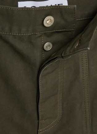  - LOEWE - Logo Patch Cotton Cargo Pants