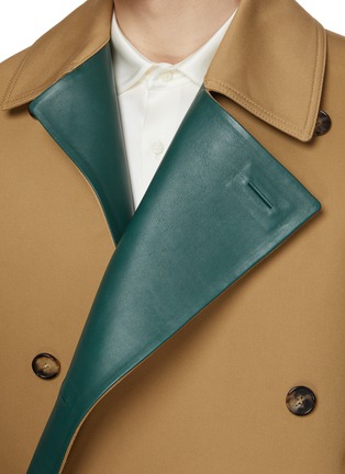  - LOEWE - Buttonless Leather Lining Cotton Jacket