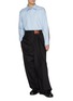 模特儿示范图 - 点击放大 - LOEWE - Logo Patch Draped Front Cotton Silk Pants