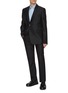 模特儿示范图 - 点击放大 - LOEWE - Single Pleat Slim Fit Wool Silk Pants