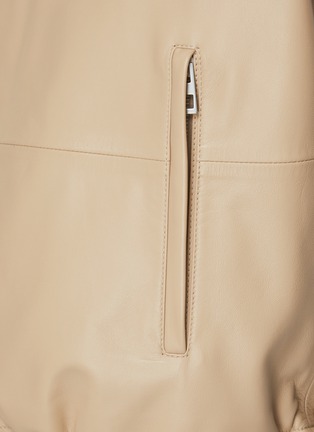  - LOEWE - Zip Up Leather Hoodie
