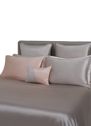 首图 –点击放大 - SILKY MIRACLE - The One King Size Silk Bed Set — Galaxy Grey/Nude