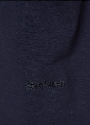  - BOTTEGA VENETA - Embroidered Logo Cotton Polo Shirt