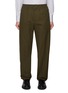 首图 - 点击放大 - BOTTEGA VENETA - Elasticated Front Pleat Cotton Straight Leg Pants