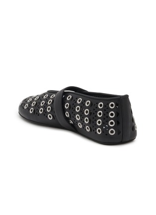  - ALAÏA - 镂空皮革芭蕾舞平底鞋