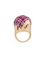 首图 - 点击放大 - NADA GHAZAL - My Muse Glory Enamel Gold Ruby Enamel Small Ring