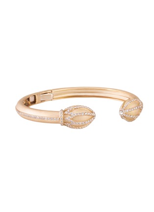 首图 - 点击放大 - NADA GHAZAL - Heritage & Heirlooms Dome Gold Diamond Oval Cuff